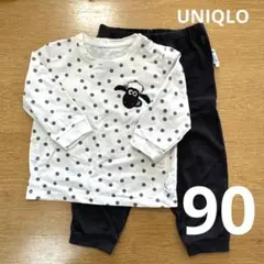 UNIQLO ユニクロベビー　長袖パジャマ　ひつじのショーン　90