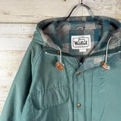 WOOLRICH マウンテンパーカー 緑 色褪せあり 4ポケット