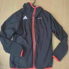 adidas FreeFootball ウィンドブレーカー 黒/オレンジ