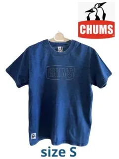 9*7様 CHUMS ダークブルー 半袖Tシャツsize S