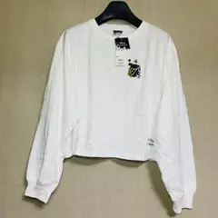 新品　GU ジーユー　Disney ディズニー　ロングスリーブT 長袖　ホワイト