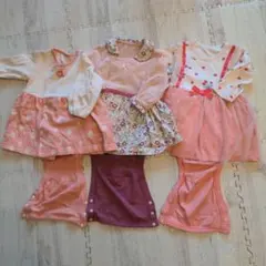 Combi mini 前開きワンピース 60-70 3枚セット