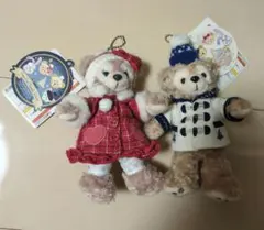 ダッフィー　シェリーメイ　ぬいぐるみバッジ