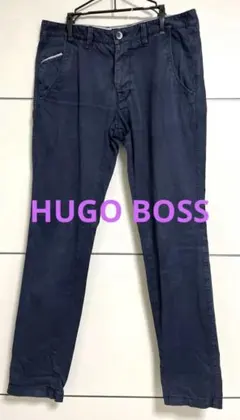 HUGO BOSSヒューゴボス ネイビーチノパン　W79のサムネイル