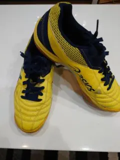 asics フットサルシューズ イエロー/ネイビー