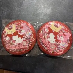 サンリオキャラクター 缶バッジ 2個セット