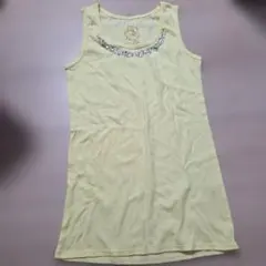ビジュー付き タンクトップ イエローのサムネイル