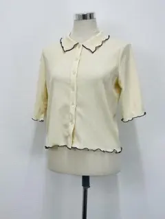BONLECILL⭐︎春夏清楚系アイテム⭐︎五分袖カットソーF【中古】C60