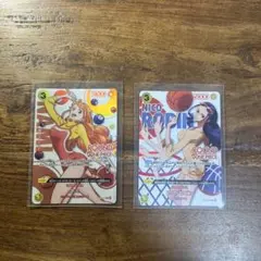 ワンピースカード ラウンドワン限定 プロモ ナミ ニコ・ロビン コラボ
