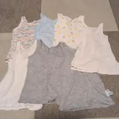 【ユニクロ】コットンメッシュタンクトップ　90cm 7枚セット