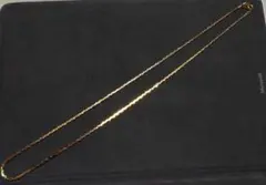 ゴールド ネックレス フラットチェーン