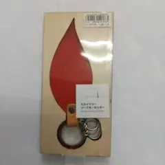 東京スカイツリー 赤い葉型キーホルダー