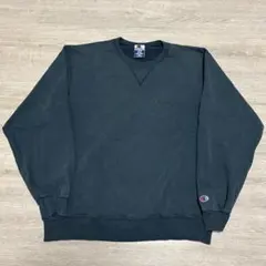 チャンピオン L スクリプトロゴ刺繍 スウェット ダークグリーン トレーナー