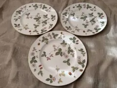 ブン様専用Wedgwood ワイルドストロベリー 20cmプレート3枚セット
