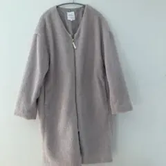 LEPSIM ライトボアＶコート　グレージュ　Mサイズ