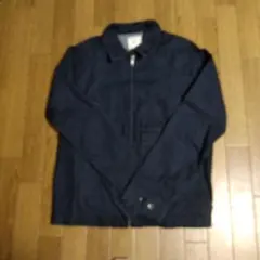 ダークブルー ジッパー付きジャンパー