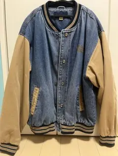 古着　アウター　デニム生地　袖切り替え　美品のサムネイル