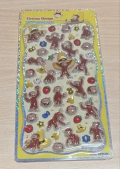 ノ*)様 【正規品】プチドロップステッカー おさるのジョージ