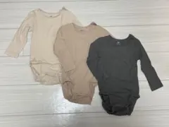 H&M ベビー ボディスーツ 長袖肌着　ロンパース 3点セット 80cm