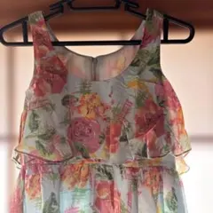 ジルスチュアート　花柄ノースリーブミニワンピース