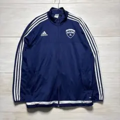 l*2様 adidas ジャージ ネイビー RÅDE IL 刺繍ロゴ 古着 XL