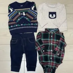 babyGAP ベビー服4点セット 6-12M 70cm