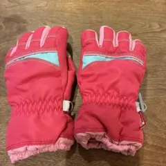 キッズスキー、スノボ用手袋130cm 黒と青