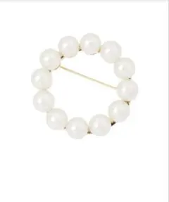 AMERICAN HOLIC ゴールド　パールブローチ