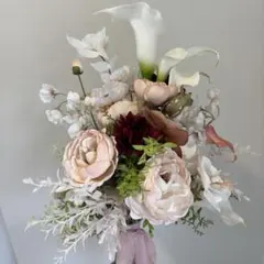 【お値下げしました】ウェディングブーケ　造花【即購入可能】