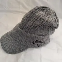Callaway　キャロウェイ ニット帽 グレー つば付き