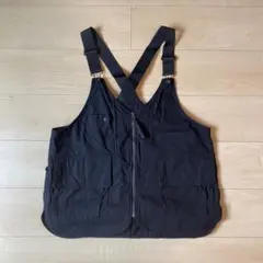 ニコアンド フィッシングベスト アウトドアミニタリーベスト ブラック