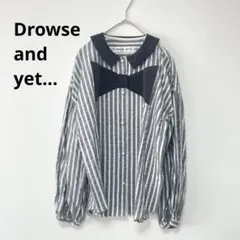 【美品✨️】yori ストラップ シャツ ぞうさん バンドカラー ブラウス 美品✨️】yori ストラップ シャツ ぞうさん バンドカラー ブラウス