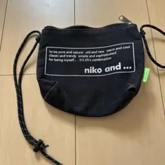 みーぱーさま☆niko and ... ブラックショルダーバッグ