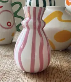 QUE RICO ハンドペイント 花瓶 フラワーベースのサムネイル