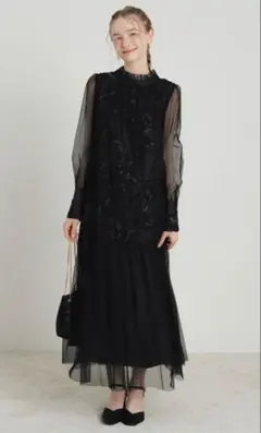 Dorry Doll フェザーフラワーチュールドレス オケージョンドレス