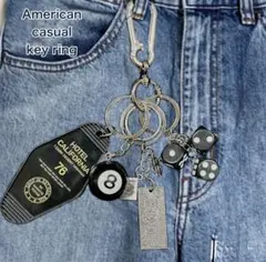 【新品未使用・フォロー割あり✨】アメカジ　キーホルダー カラビナ ストリート✨