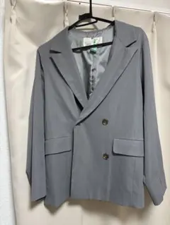 NICE CLAUP テーラードジャケット グレー　Fサイズ　ナイスクラップ