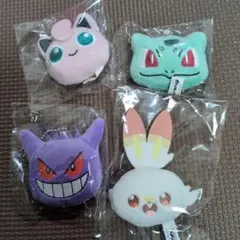 ポケットモンスター　ボールチェーン付きフェイスぬいぐるみ
