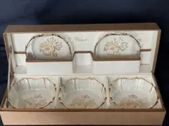 アデリアガラス(石塚硝子) エルネ　花柄　小鉢5枚セット　(箱なし)のサムネイル