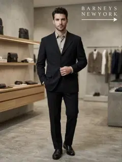 BARNEYS NEWYORK REDA ジャケット イタリア製 黒 46のサムネイル