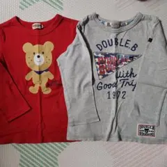 100㎝☆ダブルB　ホットビスケッツ　の長袖Tシャツ　ロンT