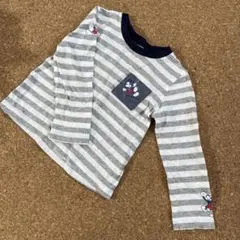 【Disney Baby】 ミッキー　ロングTシャツ 100