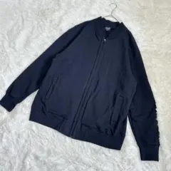 【c837】✨USNAVAL ユーエスネーバル　ブルゾン　ネイビー　XL