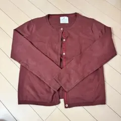値下げ⭐︎ZARA GIRL'S 赤 カーディガン 約150㎝