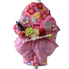 犬服 ハンドメイド 浴衣 リップル生地 桜柄 XSサイズ ピンク - メルカリ