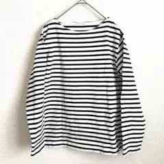 美品 Lugnoncure ストライプ 長袖Tシャツ フリーサイズ ボーダー