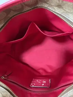 今月末まで金額✨美品✨赤✨COACHコ一チショルダーバッグ ✨ブラウン✨レッド