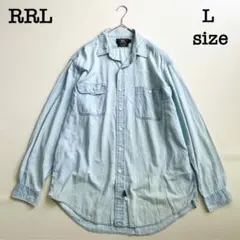 90's RRL デニムカバーオール　M オンブレチェック　三つ星タグ　USA製 90's RRL デニムカバーオール M オンブレチェック 三つ星タグ US製
