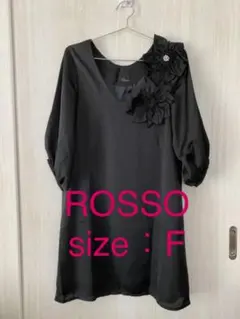 新品アーバンリサーチロッソROSSO コサージュ膝ワンピース　発表会セレモニー