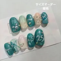 ネイルチップ 25周年　スパークリングジュビリー　サイズオーダーのサムネイル